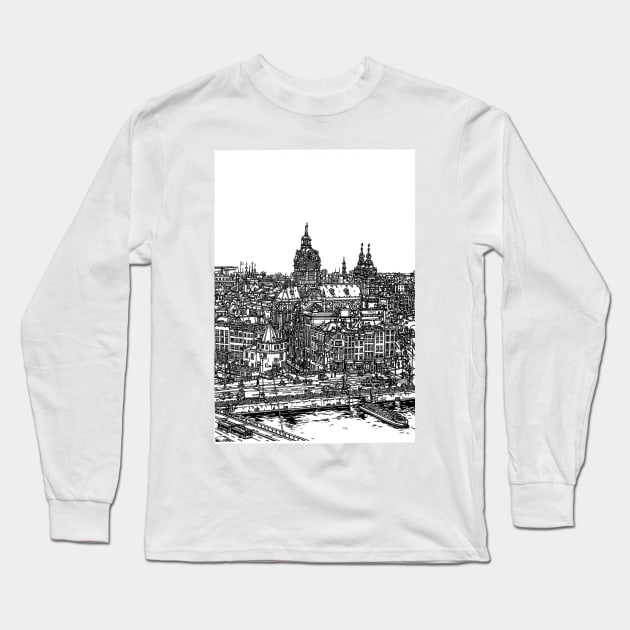 Amsterdam Long Sleeve T-Shirt by valery in the gallery